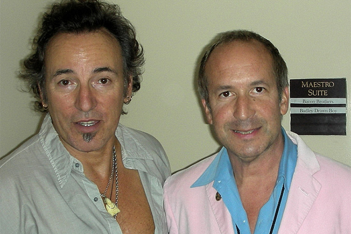 Bruce & Larry backstage at Carnegie Hall. A benefit concert for the UJA Music for Youth foundation. New York.