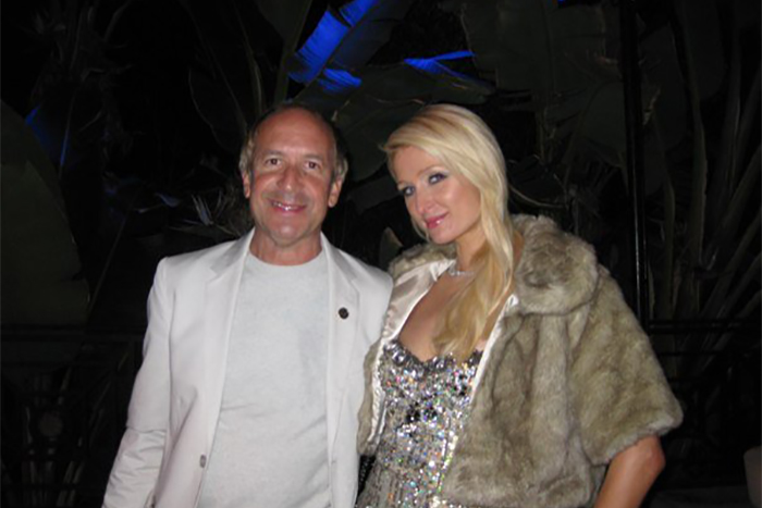 Larry & Paris Hilton- EMI Records Grammy Party. Los Angeles, California.